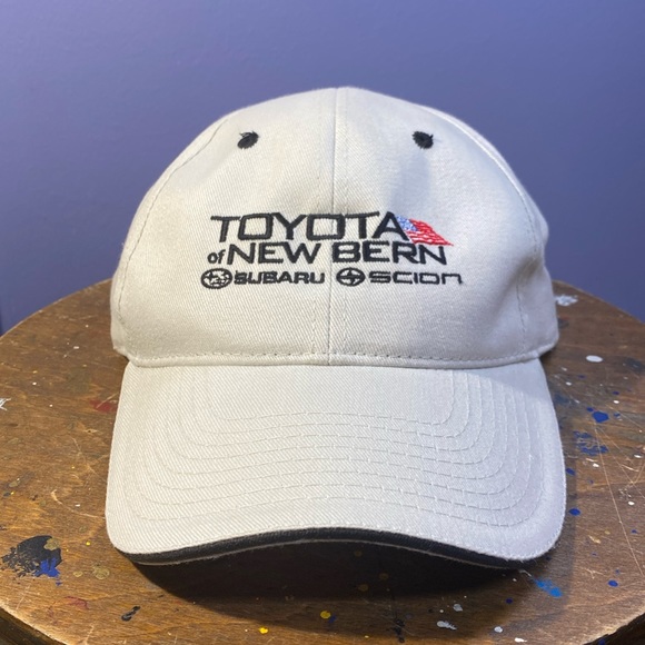 Toyota New Bern Subaru Scion dealership hat adjustable back strap 6 full panel - Picture 1 of 6